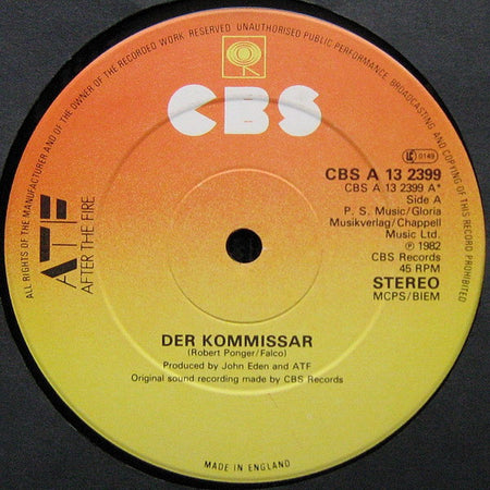 After The Fire : Der Kommissar / Nobody Else But You (12")