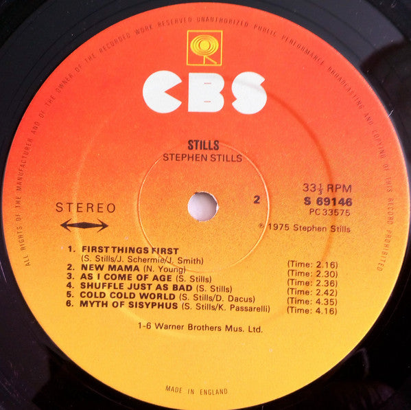 Stephen Stills : Stills (LP, Album)