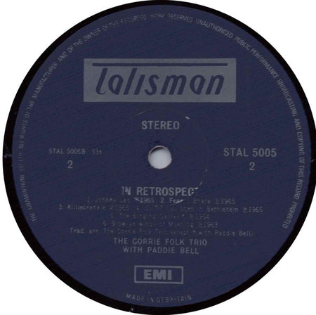 The Corrie Folk Trio With Paddie Bell : In Retrospect (LP, Comp, RE)