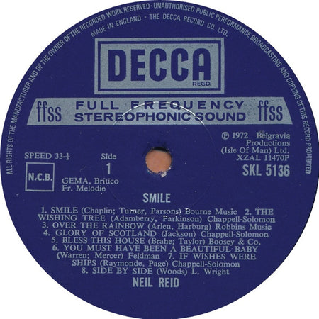 Neil Reid (3) : Smile (LP)