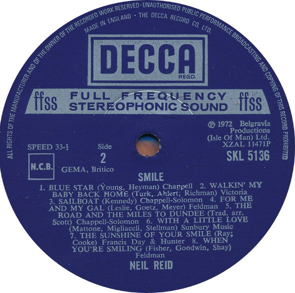 Neil Reid (3) : Smile (LP)