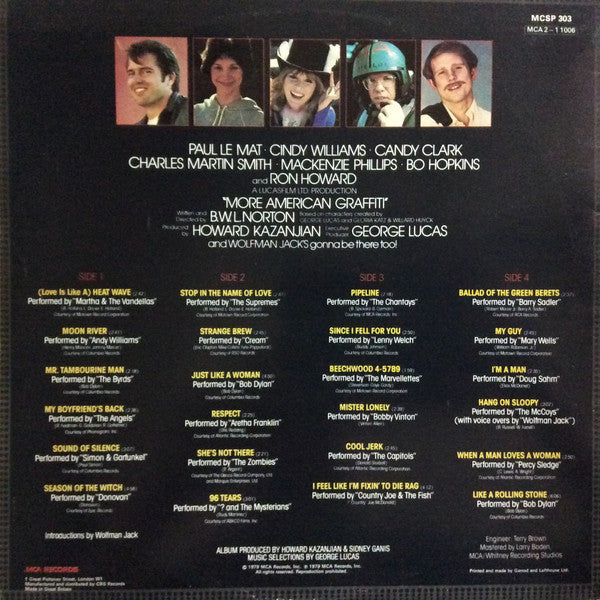 Various : Original Motion Picture Soundtrack - More American Graffiti (2xLP, Comp, Gat)