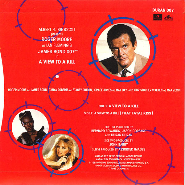 Duran Duran : A View To A Kill (7", Single)