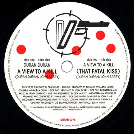 Duran Duran : A View To A Kill (7", Single)