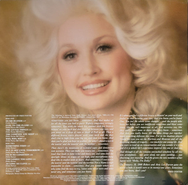 Dolly Parton : In The Beginning (LP, Comp, CRC)