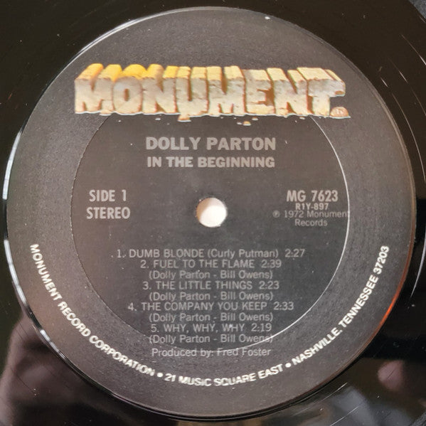 Dolly Parton : In The Beginning (LP, Comp, CRC)