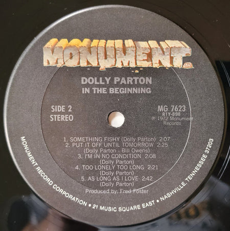Dolly Parton : In The Beginning (LP, Comp, CRC)