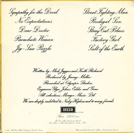 Rolling Stones* : Beggars Banquet (LP, Album, Lab)