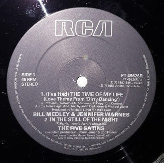 Bill Medley & Jennifer Warnes : (I've Had) The Time Of My Life (12")
