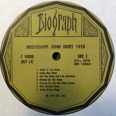 Mississippi John Hurt : 1928 - His First Recordings (LP, Album, Comp)