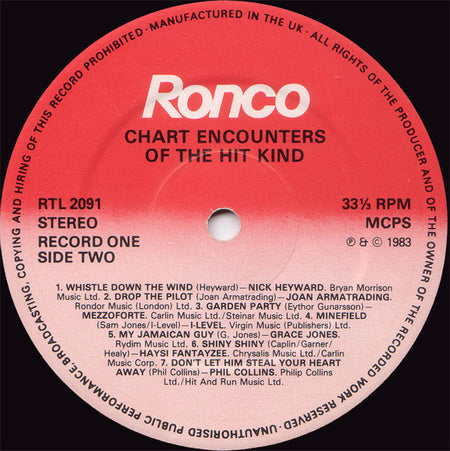 Various : Chart Encounters Of The Hit Kind - Part One (LP, Comp)