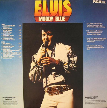 Elvis Presley : Moody Blue (LP, Album)