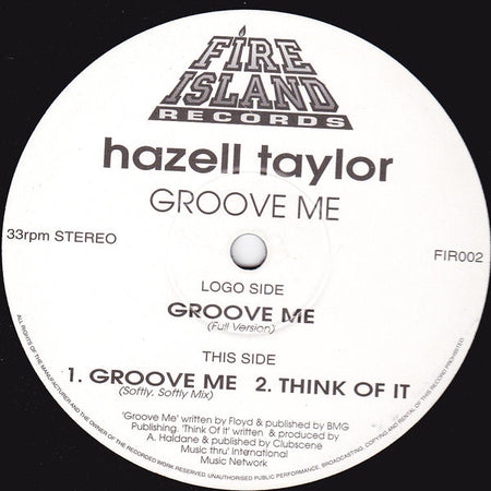 Hazell Taylor : Groove Me (12")