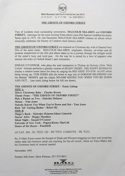 Various : The Ghosts Of Oxford Street (LP, Comp)
