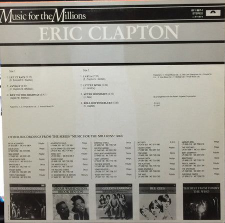 Eric Clapton : Eric Clapton (LP, Comp)