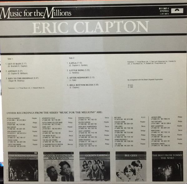 Eric Clapton : Eric Clapton (LP, Comp)