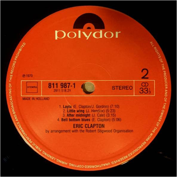 Eric Clapton : Eric Clapton (LP, Comp)