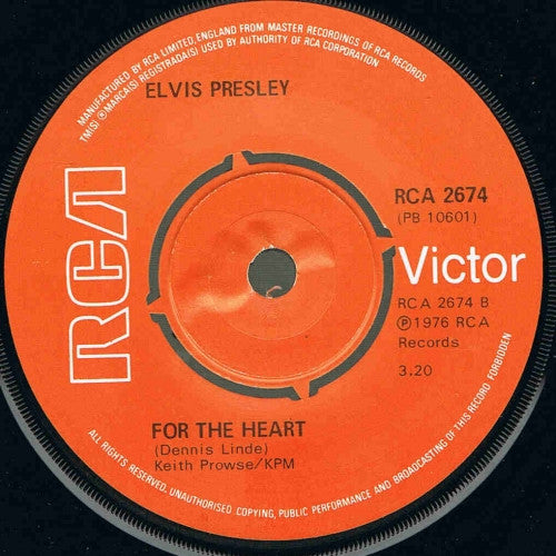 Elvis Presley : Hurt (7", Single)