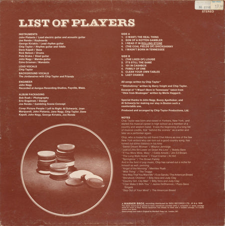 Chip Taylor : Chip Taylor's Last Chance (LP, Album)