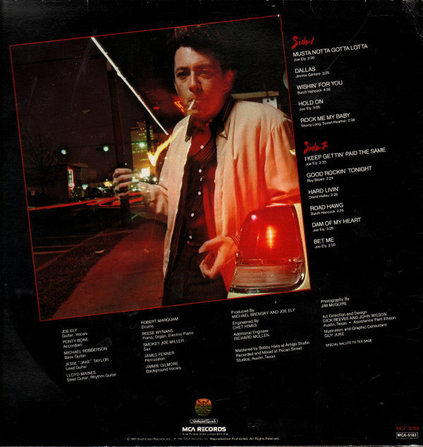 Joe Ely : Musta Notta Gotta Lotta (LP, Album)