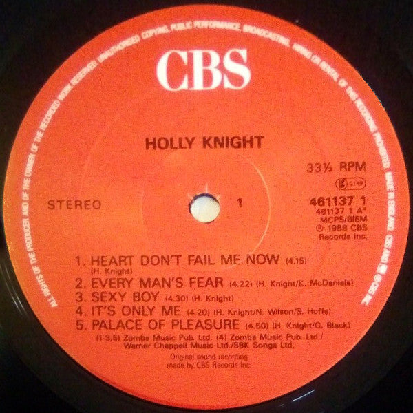 Holly Knight : Holly Knight (LP, Album)