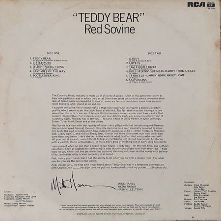 Red Sovine : Teddy Bear (LP, Album)