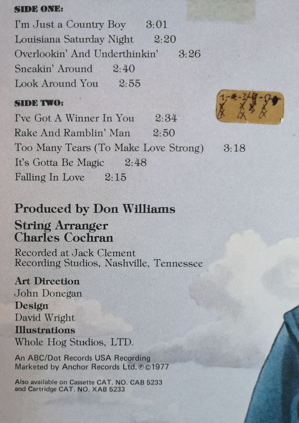Don Williams (2) : Country Boy (LP, Album)