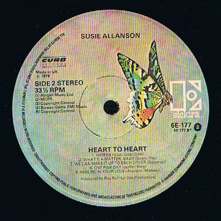Susie Allanson : Heart To Heart (LP, Album)