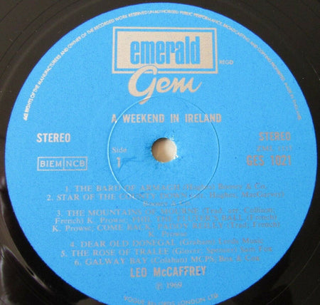 Leo McCaffrey : A Weekend In Ireland (LP, Album)