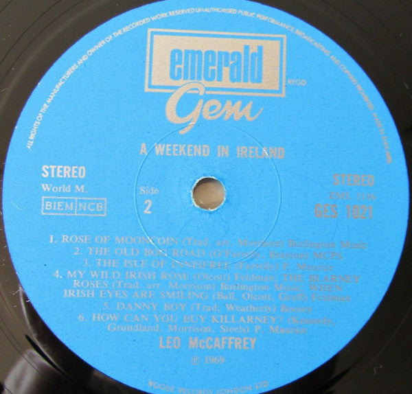 Leo McCaffrey : A Weekend In Ireland (LP, Album)