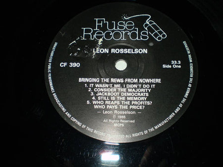 Leon Rosselson : Bringing The News From Nowhere (LP, Album)
