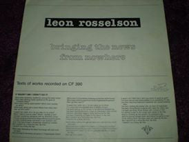 Leon Rosselson : Bringing The News From Nowhere (LP, Album)