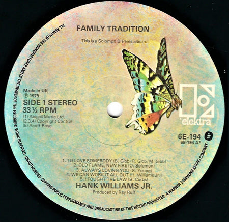 Hank Williams Jr. : Family Tradition (LP, Album)