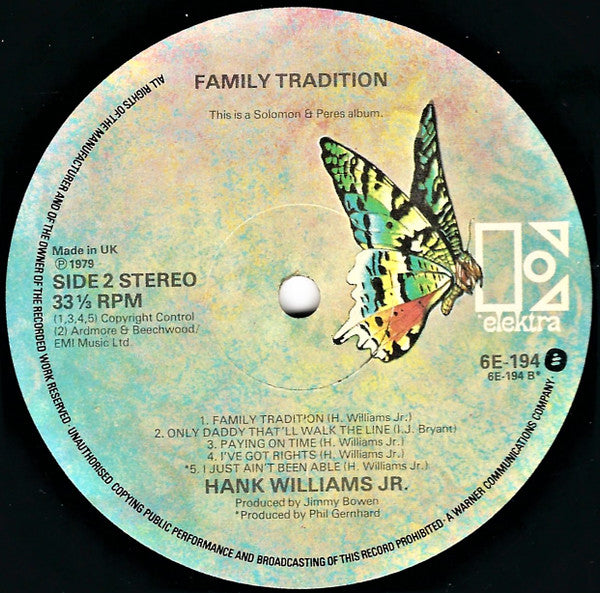 Hank Williams Jr. : Family Tradition (LP, Album)