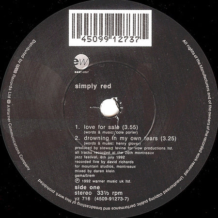 Simply Red : Montreux EP (7", EP, Gat)