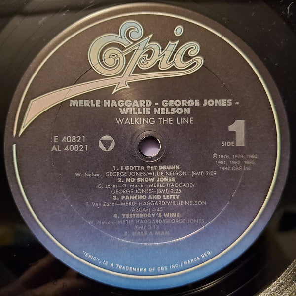 Merle Haggard • George Jones (2) • Willie Nelson : Walking The Line (LP, Comp)