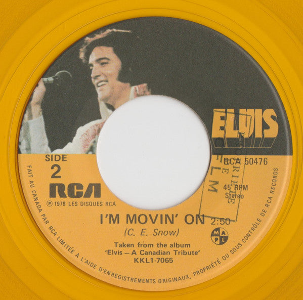 Elvis* : Little Darlin' (7", Single, Gol)