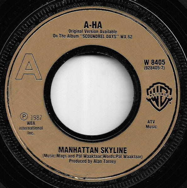 a-ha : Manhattan Skyline (7", Single, Bro)