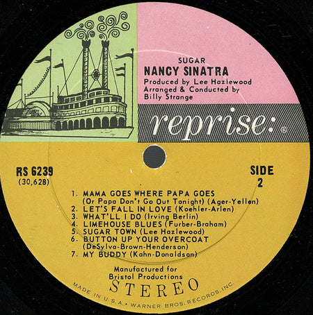 Nancy Sinatra : Sugar (LP, Album, Pit)