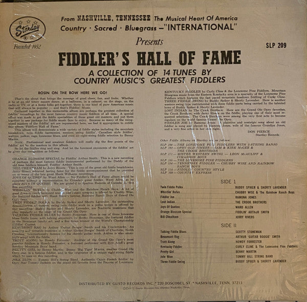 Various : Fiddler's Hall Of Fame (LP, Comp, RE)