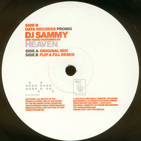 DJ Sammy And Yanou Featuring Do : Heaven (2x12", Promo)