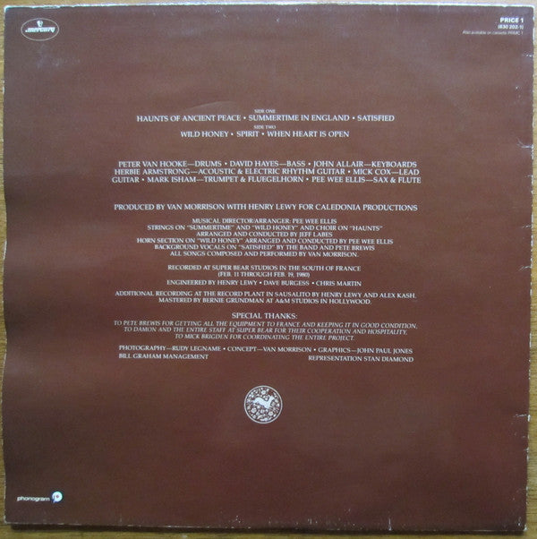 Van Morrison : Common One (LP, Album, RE)