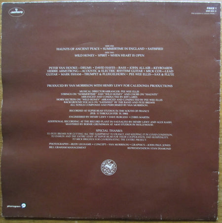 Van Morrison : Common One (LP, Album, RE)
