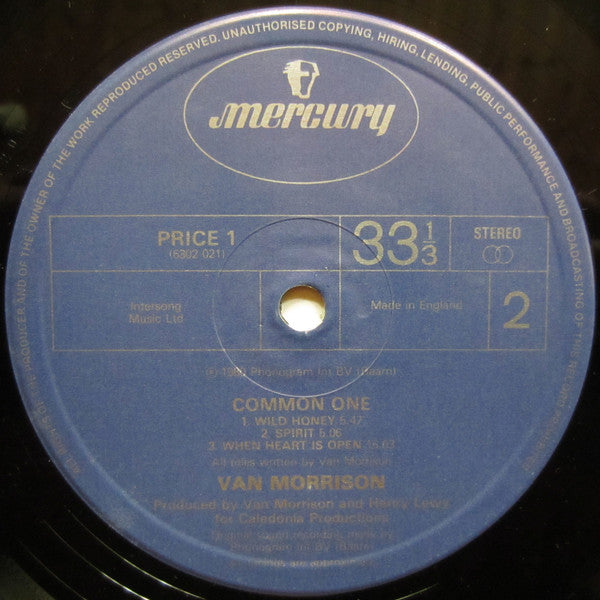 Van Morrison : Common One (LP, Album, RE)