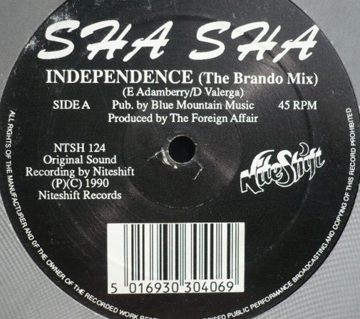 Sha Sha : Independence (12")