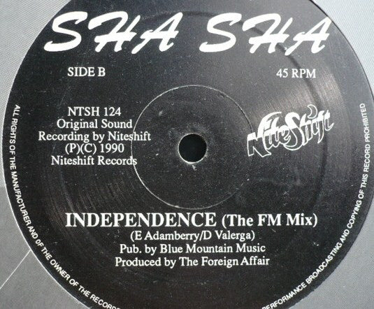 Sha Sha : Independence (12")