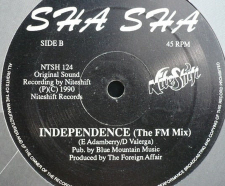 Sha Sha : Independence (12")