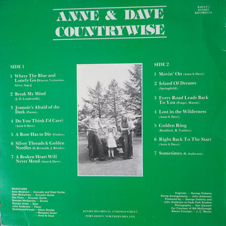 Anne & Dave : Countrywise (LP, Album)
