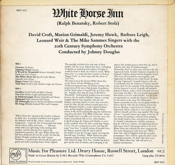 Various : White Horse Inn (LP, RE)