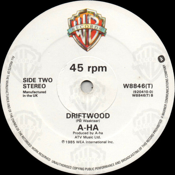 a-ha : The Sun Always Shines On T.V. (Extended Version) (12", Single)
